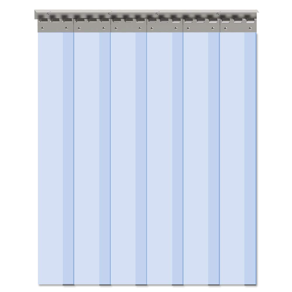 VIZ-PRO 6PCS Strip Door Curtain, 84" Height X 36" Width, 0.08 Inch Thickness Sta