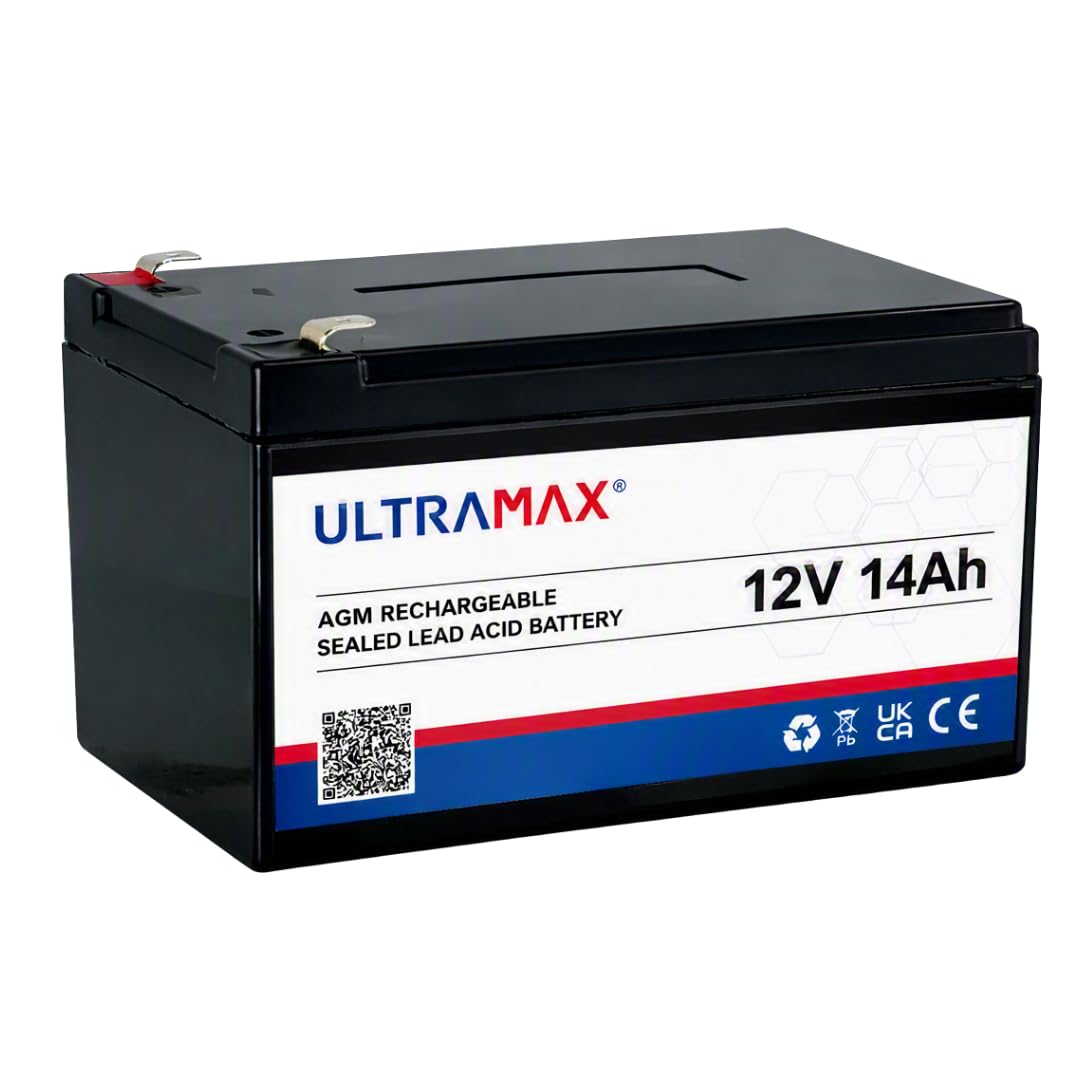 Ultramax NP14-12 12v 14Ah 20HR (as 12Ah & 15Ah) Mobility Scooter Wheelchair Batt