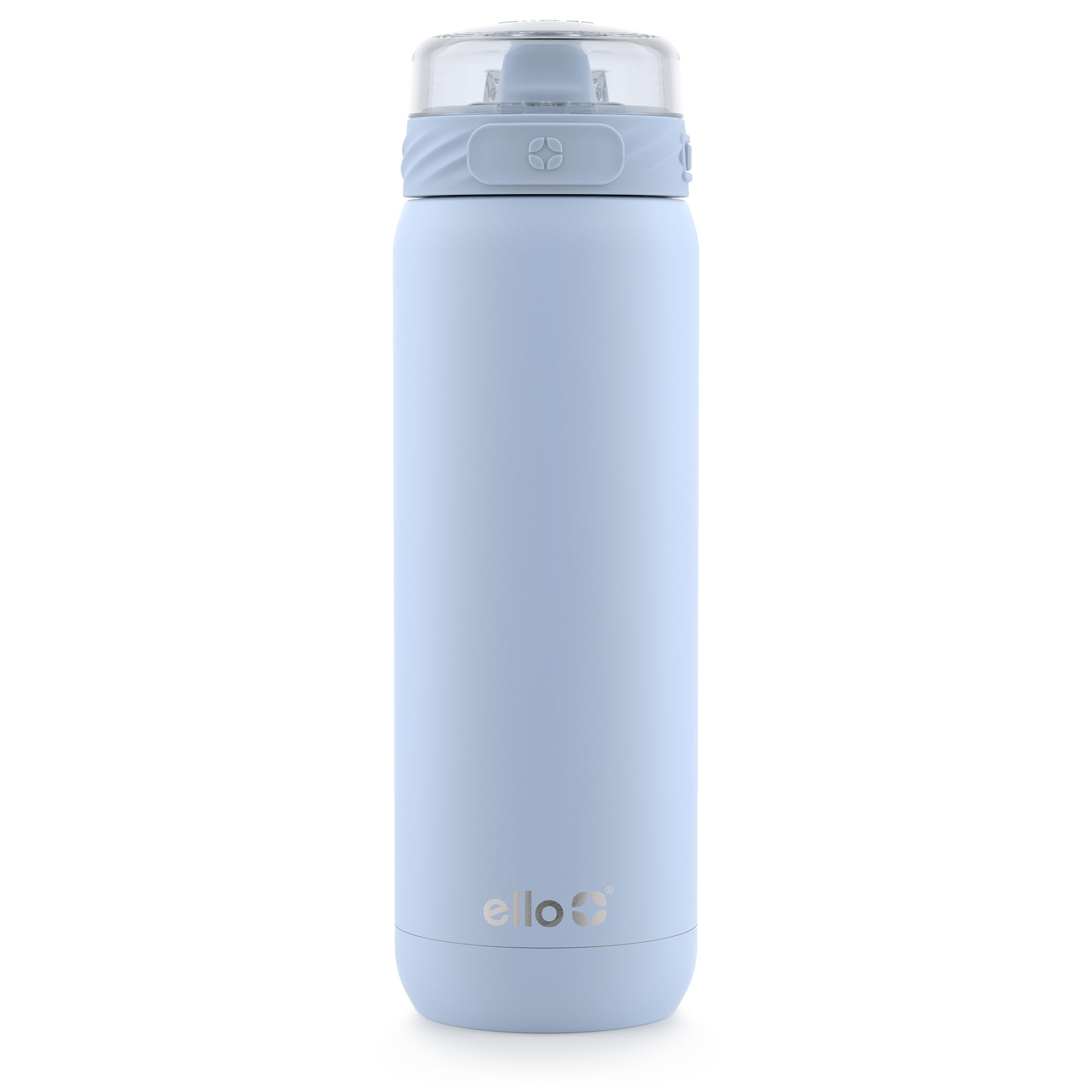 Ello Cooper 32oz Insulated Stainless Steel Water Bottle with Straw, Blue | Leakp