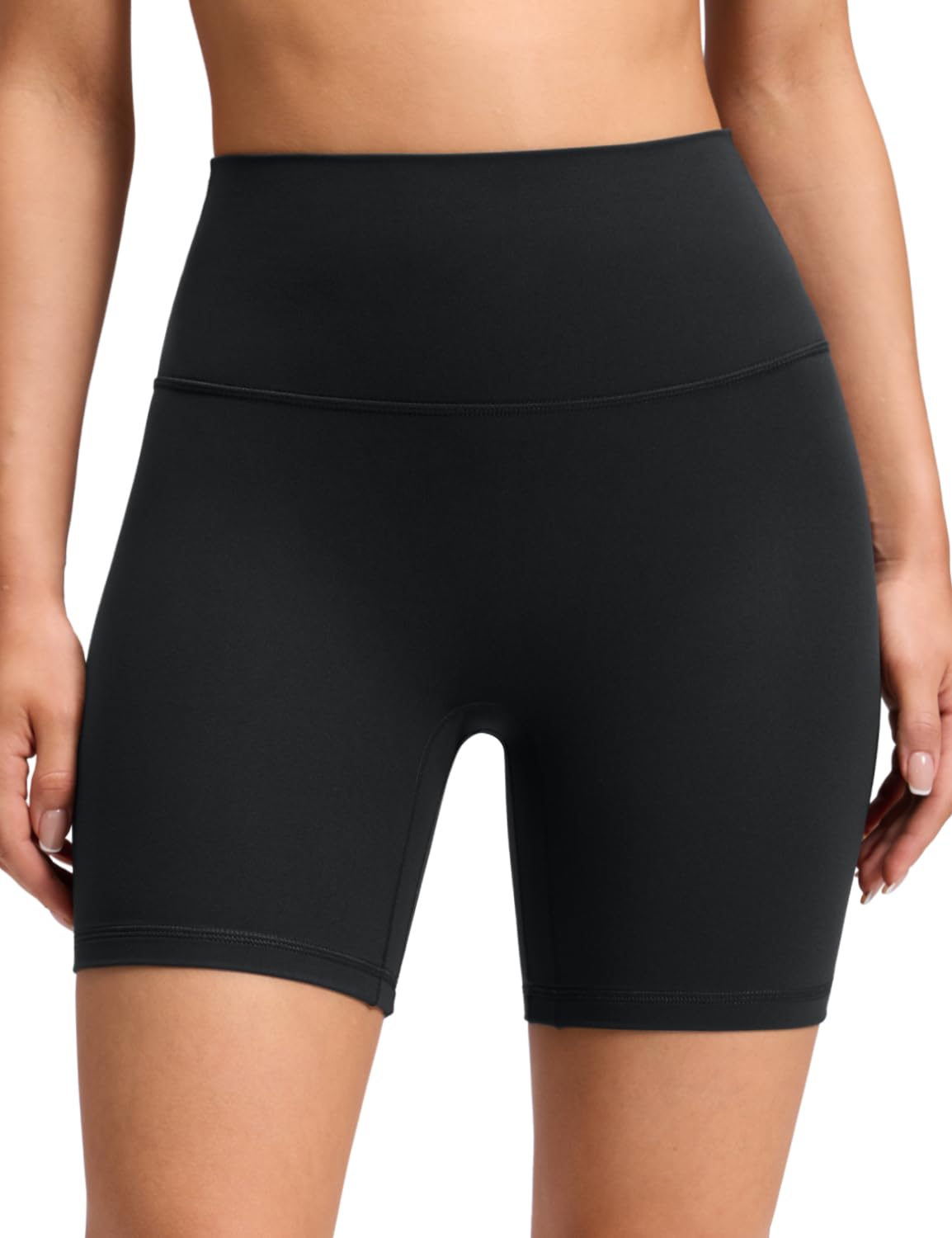 CRZ YOGA No Front Seam Biker Shorts 4"/6" | Butterluxe, Extremely Soft, Gentle C