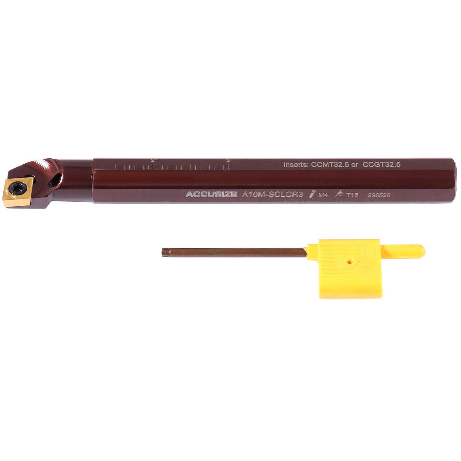 Accusize Industrial Tools 5/8'' by 6'' Overall Length, Rh Sclcr Coolant Through 