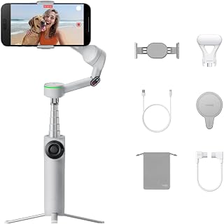 Insta360 Flow 2 Pro Creator Bundle Gray - Phone Gimbal for iPhone/Android