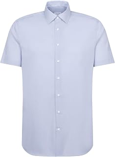 Seidensticker Herren Men Slim Shortsleeve Cotton Businesshemd (1er Pack)