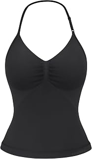 YEOREO SoftHue Impact Longline Strappy Top Women's Halter Workout Tank Tops