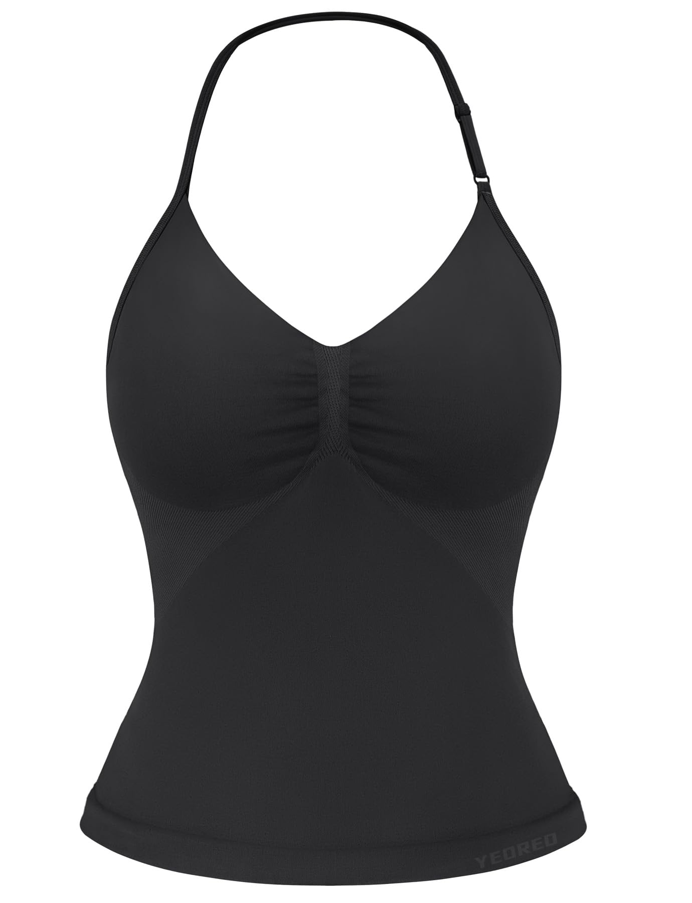YEOREO SoftHue Impact Longline Strappy Top Women's Halter Workout Tank Tops