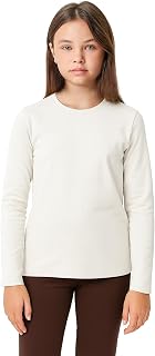Lilax Girls Basic Long Sleeve Round Neck T-Shirt