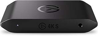 Elgato 4K S Capture Card for PS5, Xbox Series X/S, Switch 2 | 4K60 capture, 1440p120 or 1080p240 passthrough, HDR10 support, Near-zero latency, USB-C, Analog audio input