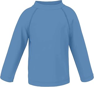 LACOFIA Children's Swimwear Long Sleeve Swimming T-Shirt for Boys Rashguard Sun Protection Quick Dry