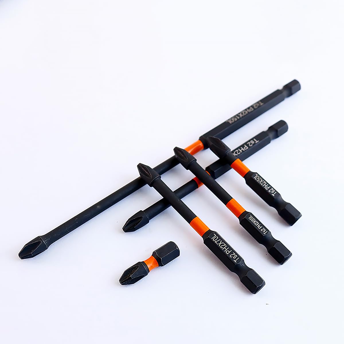 Magnetic Drill Bit Set of 12 Non-Slip Magnetic Drill Bits S2 Steel Phillips and 