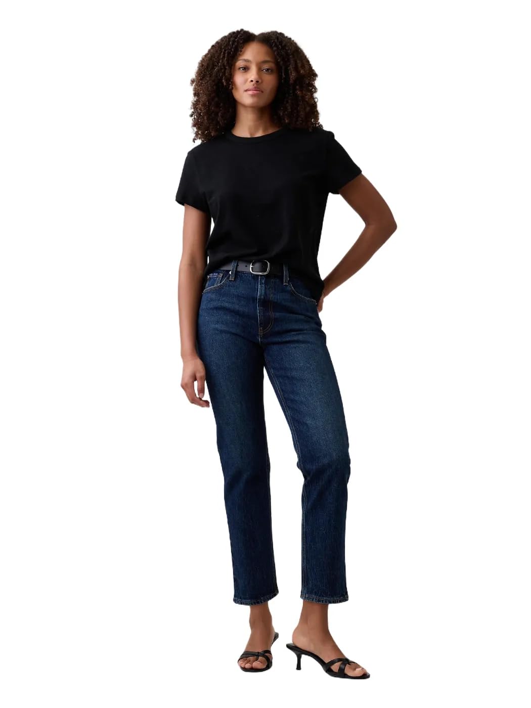 Gap Jeans Dritti Cheeky a Vita Alta da Donna