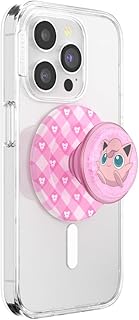 PopSockets Tidepool Squishy Jigglypuff Sparkle - Impugnatura magnetica per telefono MagSafe, supporto per mani libere, compatibile con ricarica wireless, simpatiche PopSockets, Pokemon Fairy