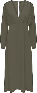Only Onlalma Life Poly Jen Long Dress Solid Vestito Donna (Pacco da 1)