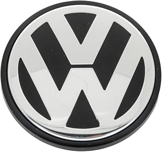 Volkswagen 65mm Alloy Wheel Centre Cap 3B7601171 XRW Satin Black High Chrome Cap