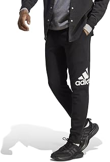 adidas Men's Essentials French Terry Cuffed Logo Pants Track Pants