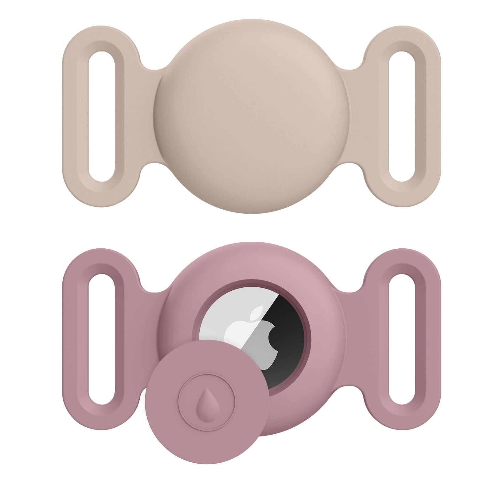 2-Pack Air Tag Holder Compatible with Apple Air Tag, Pet Silicone Protective Cat