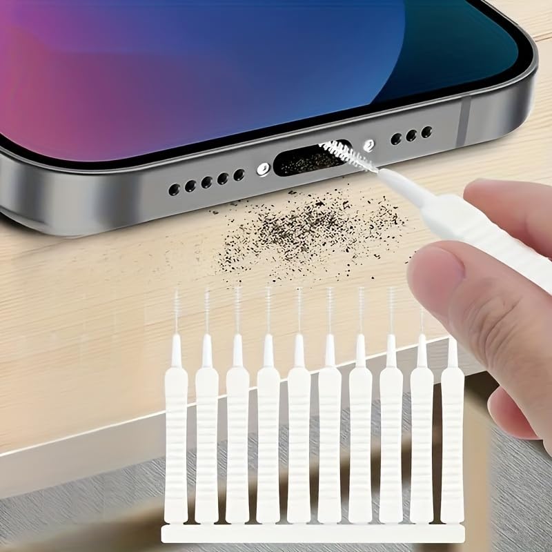 10PCS Ultra-Thin Cleaning Brushes Multifunctional Tool Kit for Charging Ports, M
