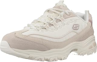 Skechers D'Lites Fresh Start Schnür-Sneaker Für Damen mit Memoryschaum modischer Schuh Schwarz/Weiß EU