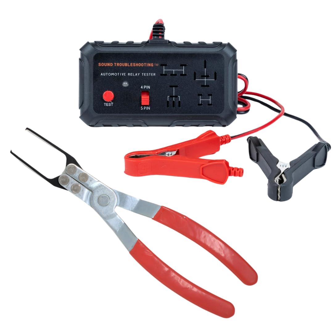 Automotive Relay Tester with Relay Puller, Sound Troubleshooting, 12V