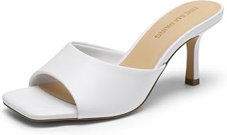 DREAM PAIRS Women's Square Toe Comfort Mules