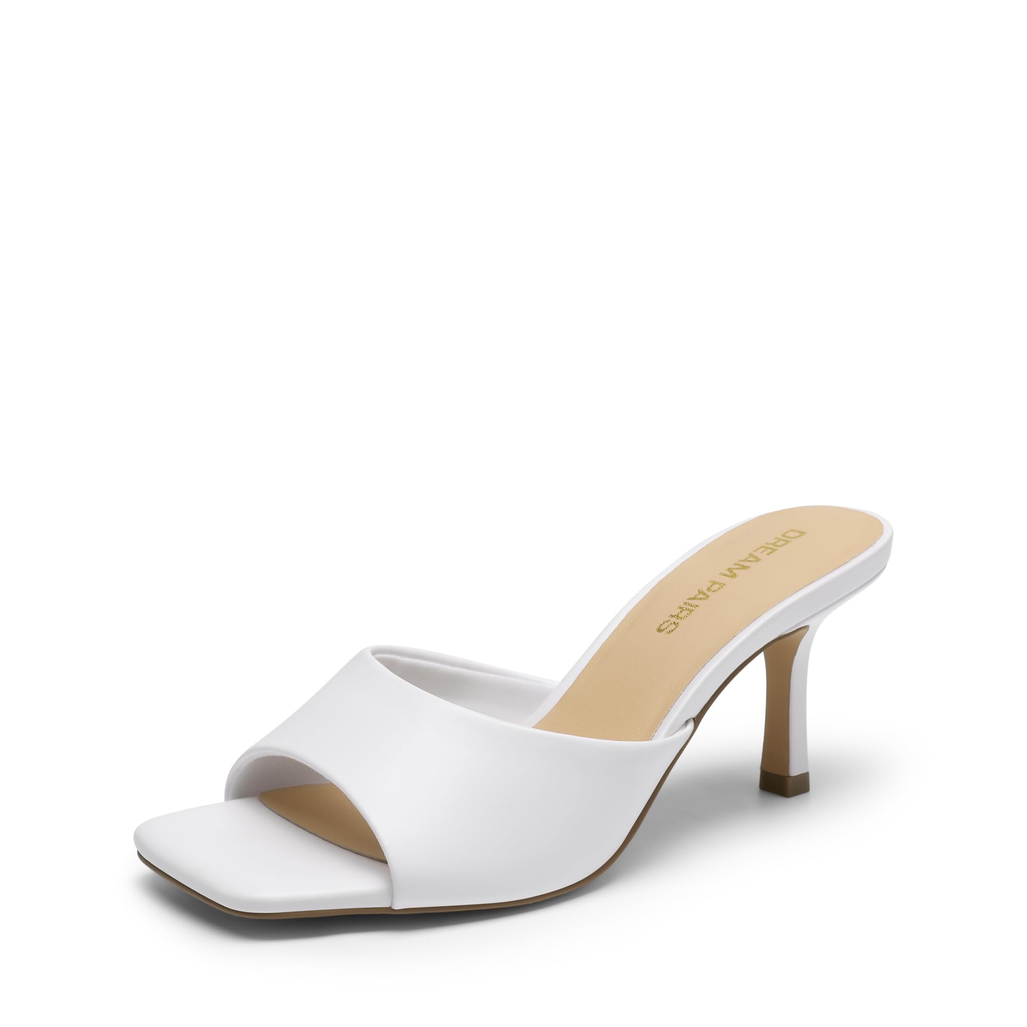 DREAM PAIRS Women's Square Toe Comfort Mules