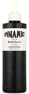 Dynamic Color Black Tattoo Ink, Made in USA Since 1990, 8 oz | Sterilized and lot-numbered for full traceability; established American brand trusted by artists worldwide