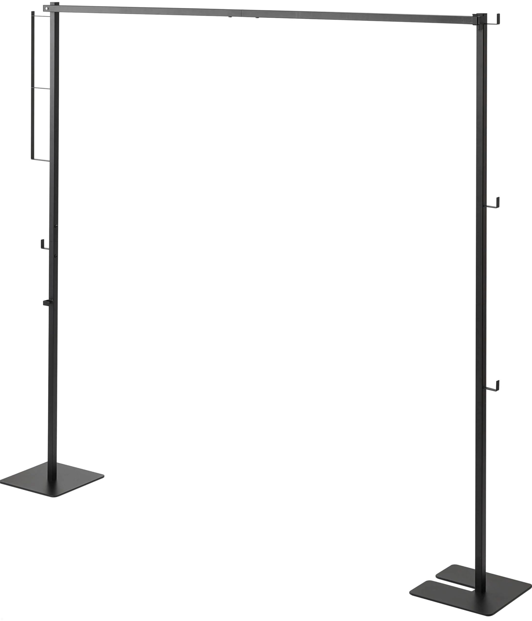 Yamazaki 6620 Folding Indoor Clothes Dryer, Black, When in Use: Approx. W 68.9 x