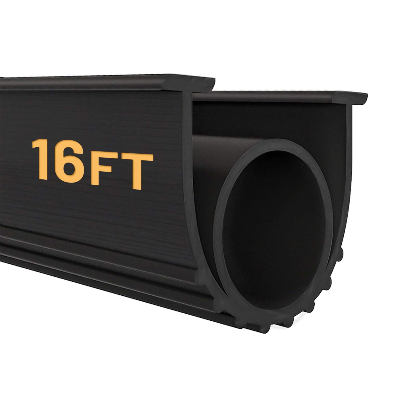 DGSL Garage Door Bottom Seal, 5/16 T-End Rubber Weather Stripping, 16 FT | U+O G