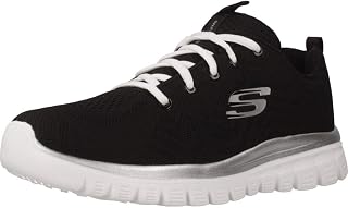 Skechers Graceful Get Conne Women's Low-Top Sneakers, White, 3 UK