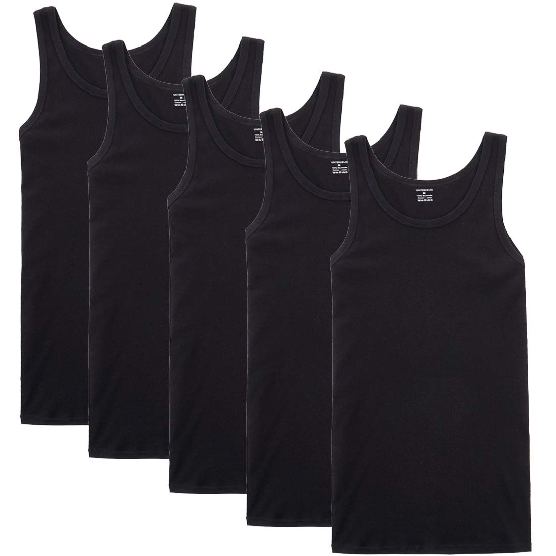 NUOZA Pack of 3/5 Men's Tank Tops, Many Colours, 100% High-Quality Cotton, Non-S