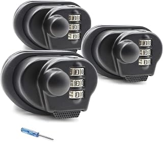 Trigger Lock 3 Digit Combination Gun Lock & Gun Cable Lock (3Pack, Trigger Lock)