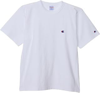 Champion REVERS WEAVE(R) C3-Z320/C3-T330 Men's T-Shirt, Short Sleeve, Round Neck, 100% Cotton, 9.4 oz, Embroidery, One Point Logo, Reverse Weave (R) Short Sleeve T Shirt