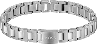 BOSS Jewelry Men's CANDOR JEWELRY Collection Link Bracelet in Stainless Steel – Available in Silver, Gold or Black