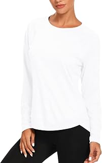 Muzniuer Women Long Sleeve Workout Shirt Long Sleeve Yoga Sports Running Workout Top