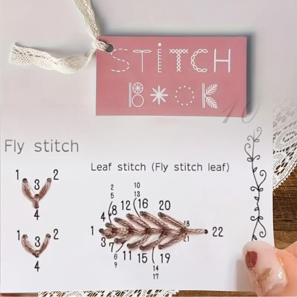 1 x Mini Creative Sewing Book - Guide for Beginner Lovers with Embroidery Inspir
