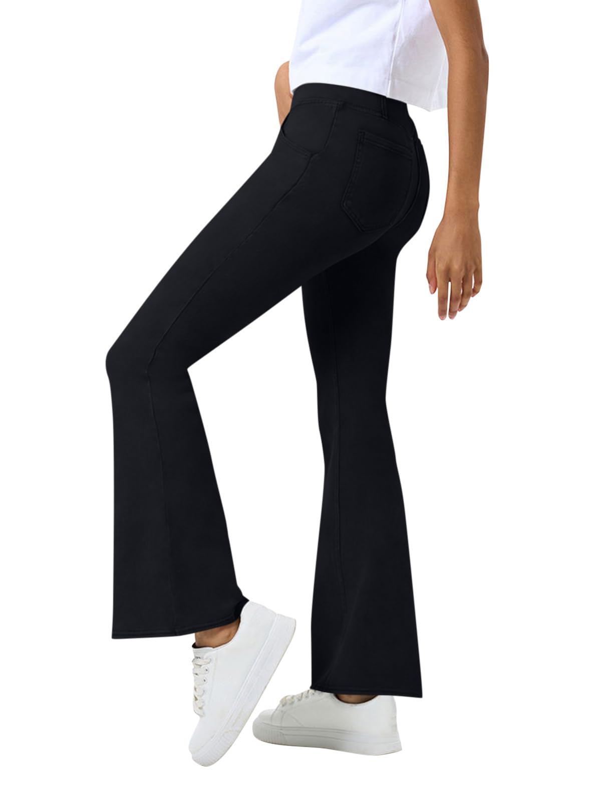 Onsoyours Jeggings Women's Stretch Comfortable High Waist Bootcut Jeans Leggings