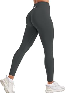 YEOREO Christiy Hidden Scrunch Butt Workout Leggings for Women Seamless High Rise V-Waistband 24" Impact Athletic Yoga Pants