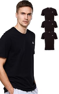 Kappa VOLLAR Men's T-Shirt, Pack of 3, Sports T-Shirt with Round Neck, for Sports and Leisure, Regular Fit