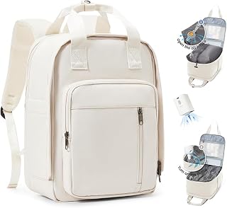 SZLX Ryanair Vacuum Backpack, Hand Luggage, 40 x 20 x 25 cm, Wizzair Travel Backpack, Aeroplane for Men and Women, Laptop Backpack, 14 Inch Waterproof Underseat Suitcase Backpack with Shoe Compartment, Vacuum Suitcase with Pump