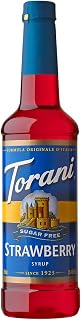 Torani Sugar Free Strawberry Flavour Syrup, 750ml