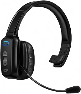 LEAYU Trucker Bluetooth Headset, 60-Hour AI Noise-Canceling Mic for Driving