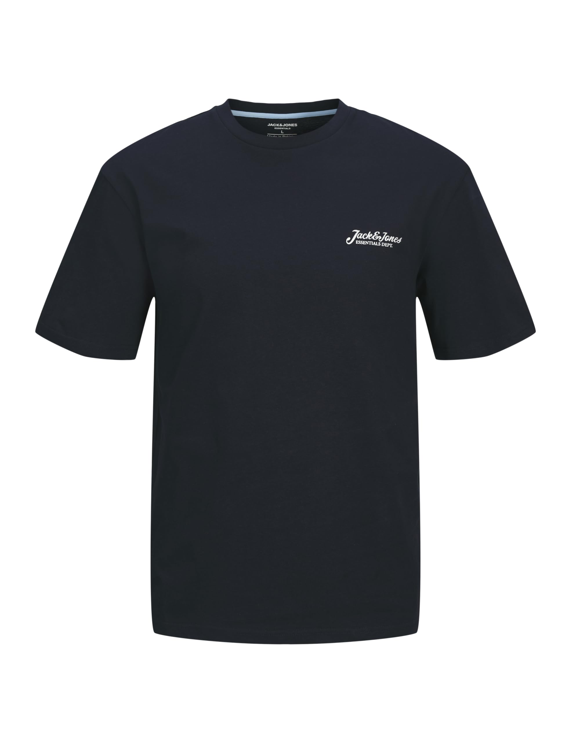 JACK & JONES Men's Jjbeau Tee SS Front Print Crew Neck