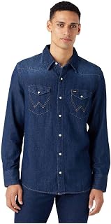 Wrangler - Camicia Uomo - vestibilità Regular - 27Mw - Stone Scuro