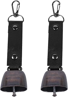 Sarini Emergency Bear Repellent Bell, Noisy Bear Bell, Emergency Bear Bells with Carabiner for Hiking Camping Outdoor Fishing Climbing Mountain Bike