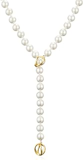 IDOKAWA Long Layered Pearl Necklaces for Women, Vintage Statement Jewelry