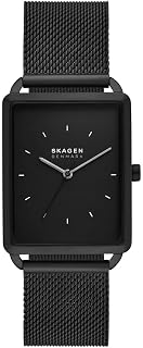 Skagen Hagen Men's Watch, Three-Hand Quartz Movement with Steel or Leather Strap