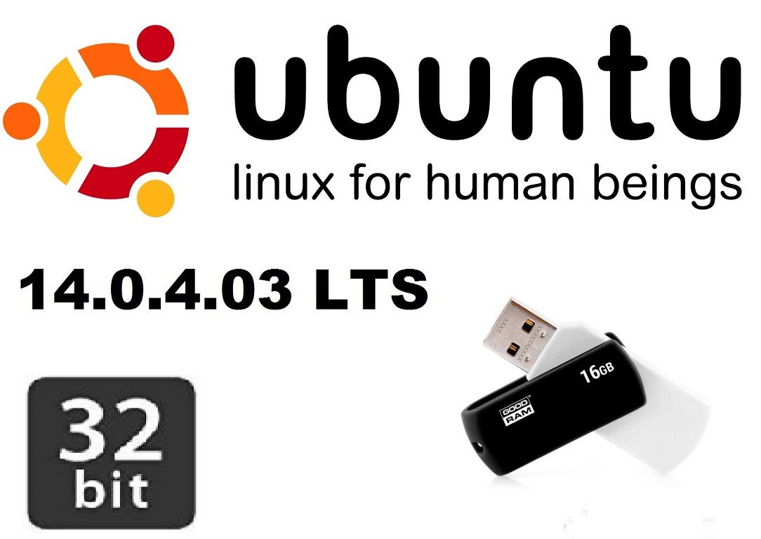 UBUNTU LINUX 14.04 (LTS) FULL OPERATING SYSTEM AND SOFTWARE ON USB MEMORY STICK 