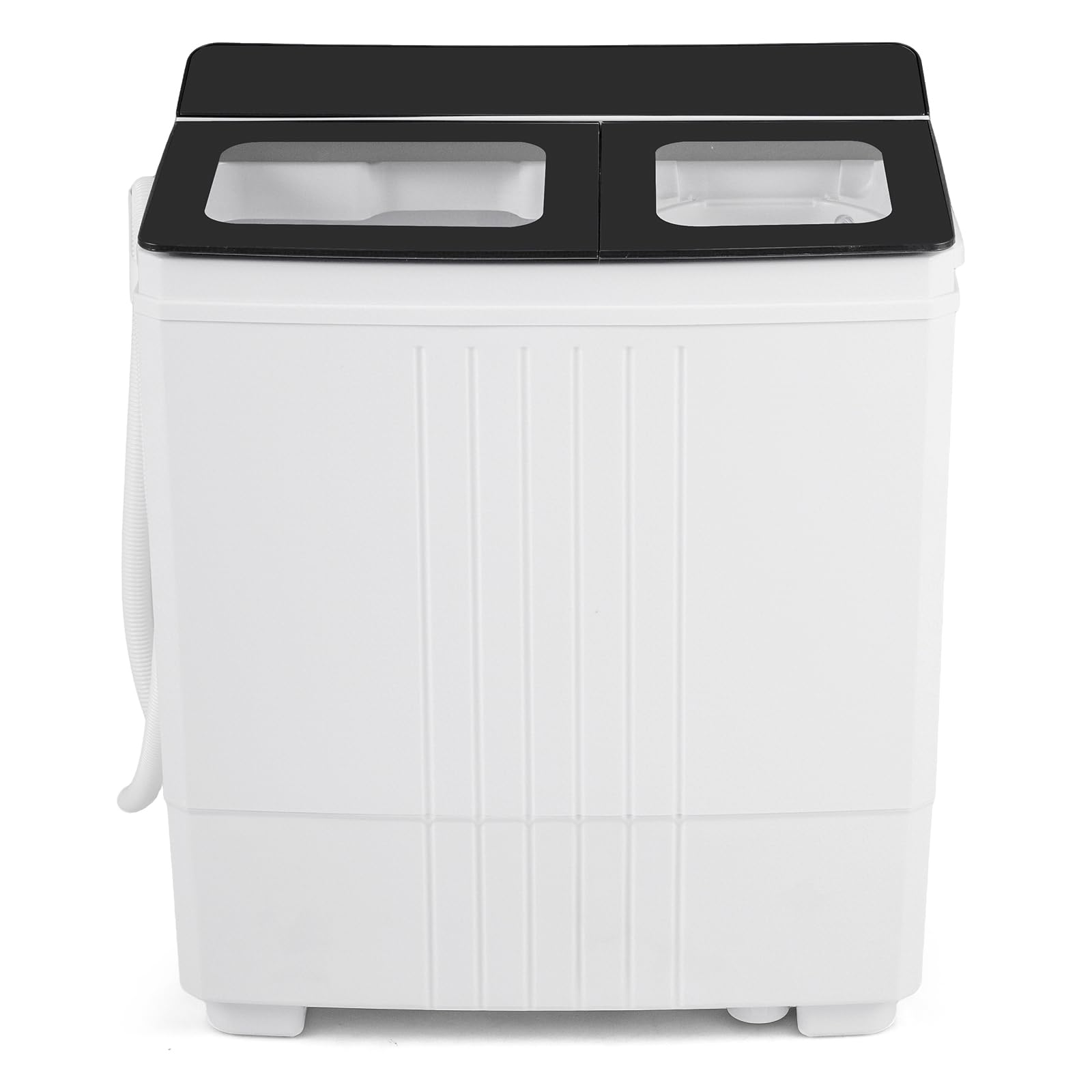 COSTWAY 20Lbs Portable Washing Machine with Built-in Drain Pump, Black | Compact