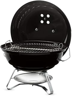 Weber® Jumbo Joe Charcoal Grill, 18‑Inch, Black | Lightweight, Portable Kettle BBQ Grill with Tuck‑N‑Carry® Lid Lock for Camping, Tailgating & Outdoor Cooking