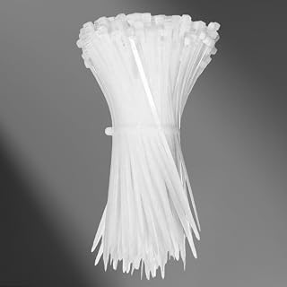 100pcs Self-Locking Nylon Cable Ties 3.6 x 100mm Heavy Duty Plastic Zip Ties for Cable Management and Organization