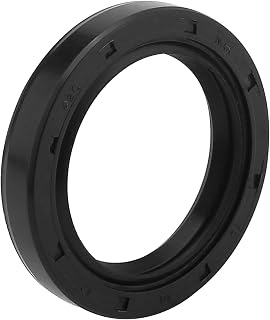 1Pc Oil Seal, 30mm ID x 42mm OD x 7mm Thick TC Rubber Cover Double Lip Seals, ‌Nitrile Rubber Oil Seal, for Mechanical, Black